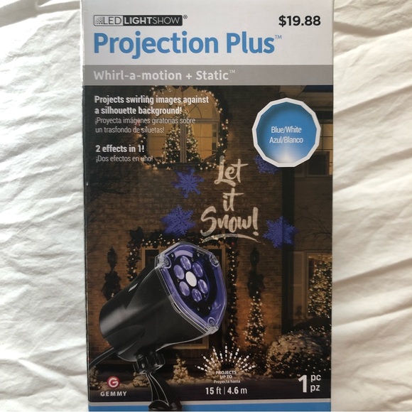 ⚡️DONATING TOMORROW⚡️BUNDLE- LED Projection Let it Snow& Multi Color XMas Lights - Picture 2 of 8